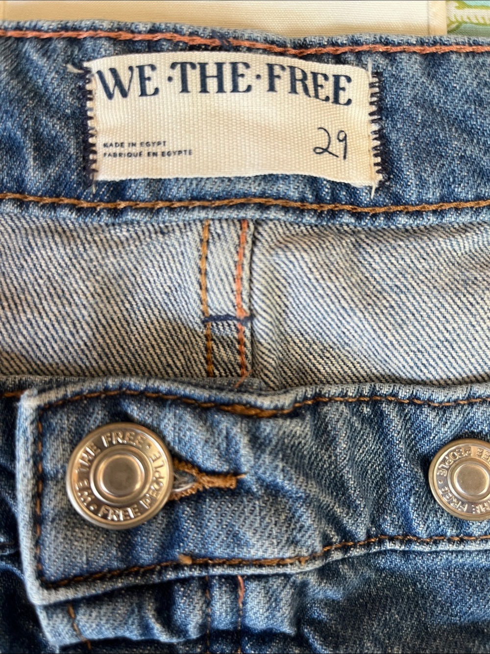 We The Free Palmer Cuffed Wide Lag Jeans in 100 Years Size 29 - Picture 5 of 6